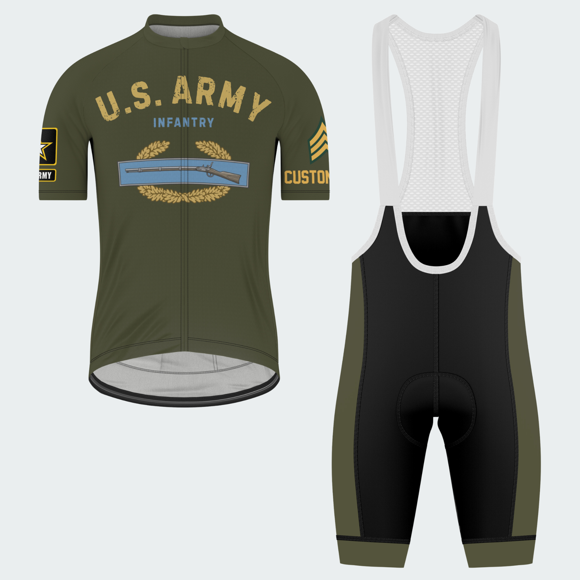 Men’s U.S. Army Infantry Regular Fit Cycling Jersey