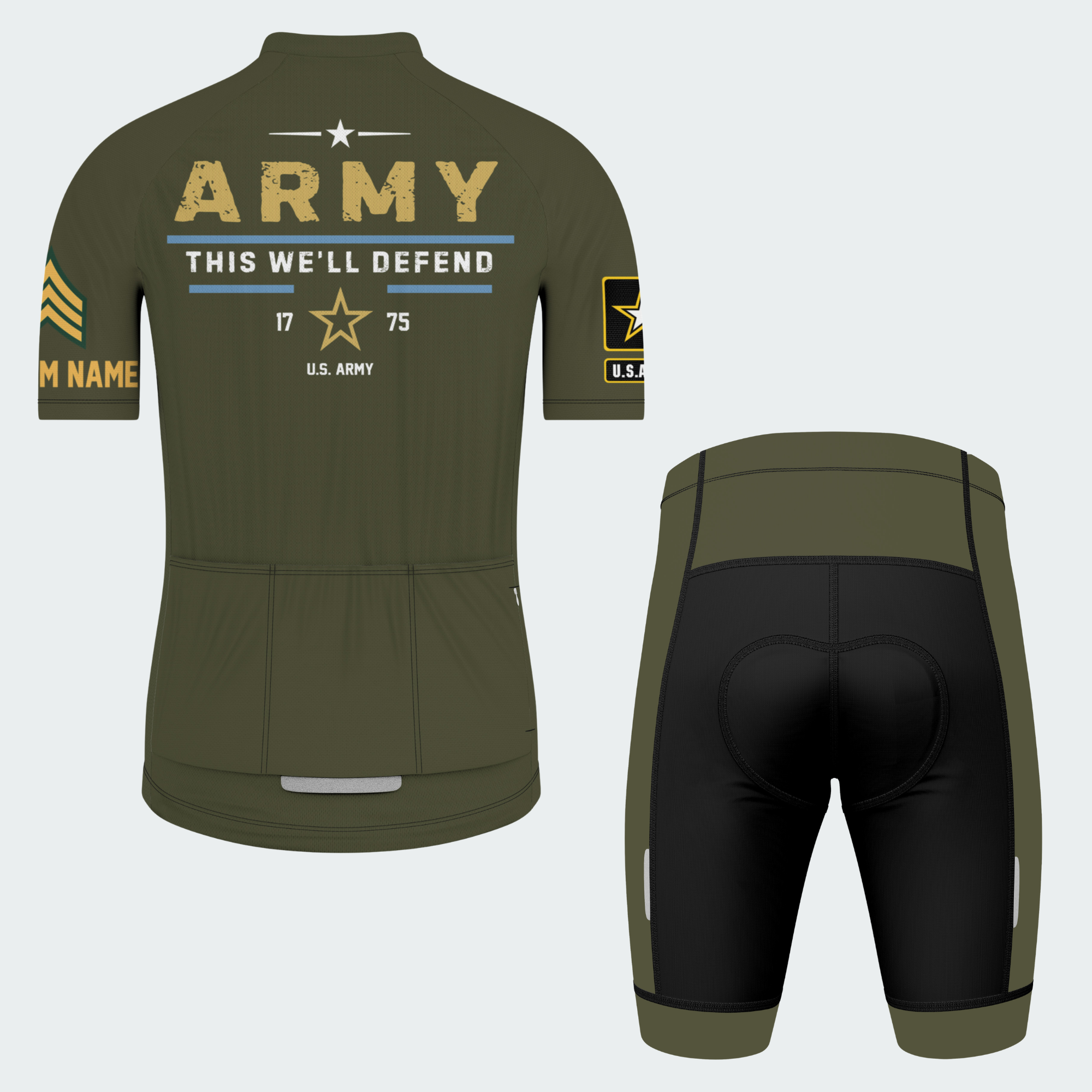 Men’s U.S. Army Infantry Regular Fit Cycling Jersey