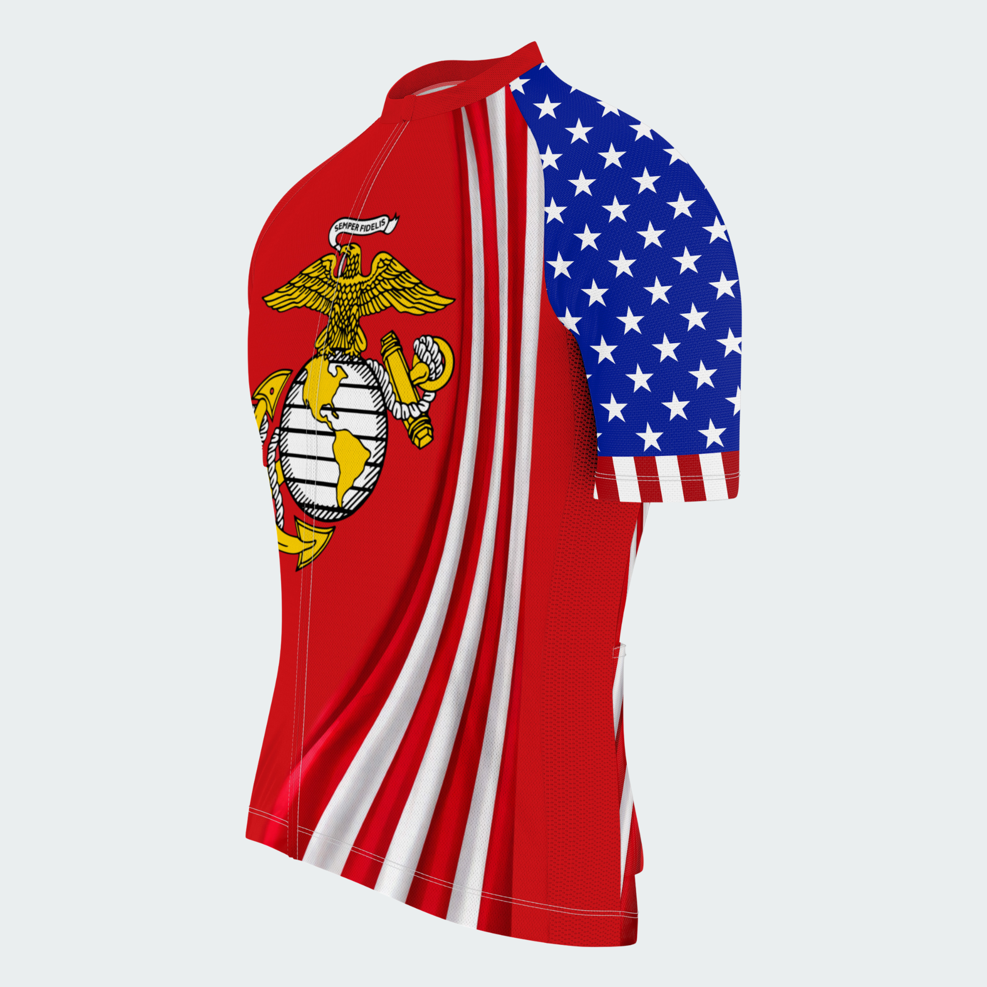 Men’s Personalized U.S. Marine Corps Veteran Cycling Jersey & Kit