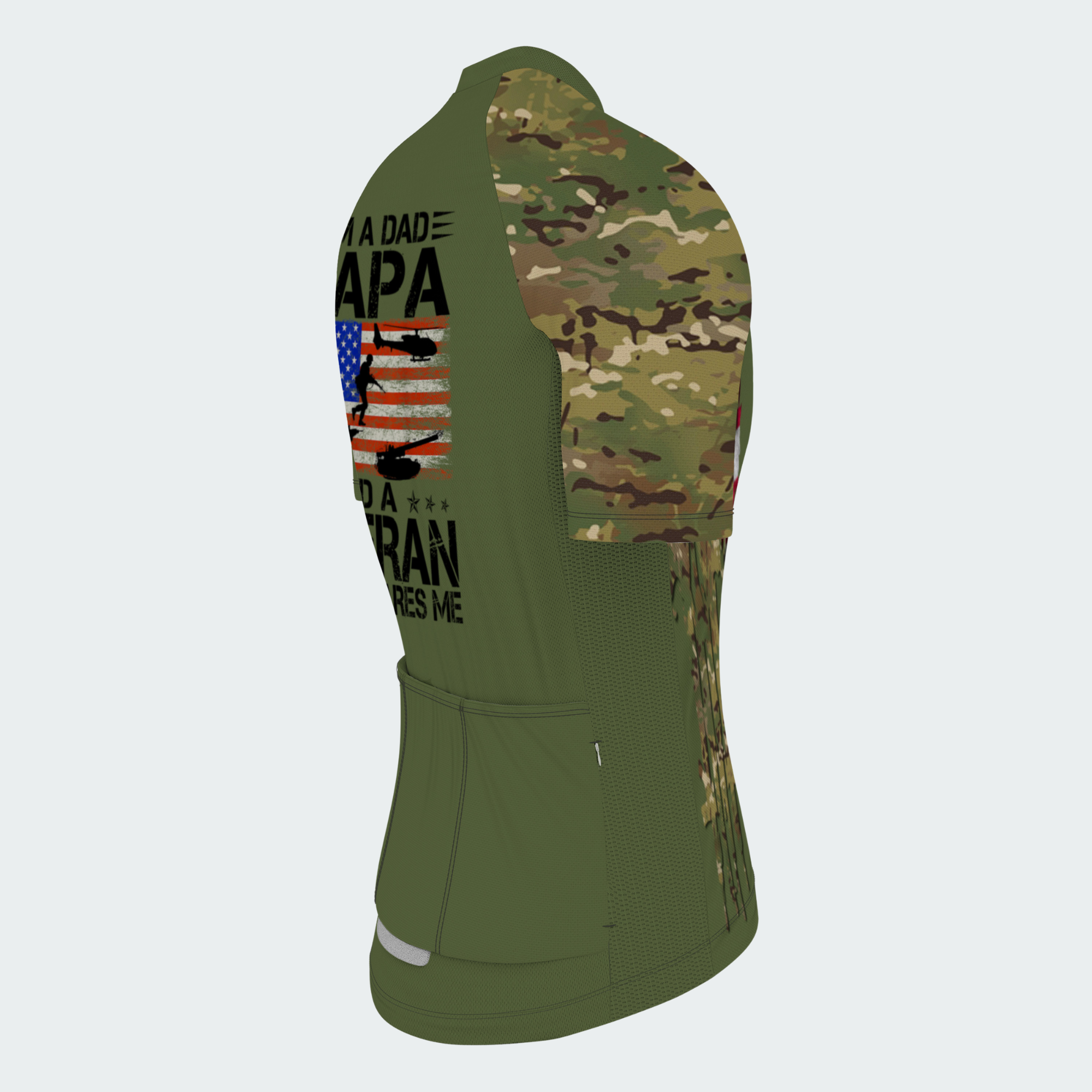Men’s Personalized U.S. Army Veteran Dad Cycling Jersey & Kit