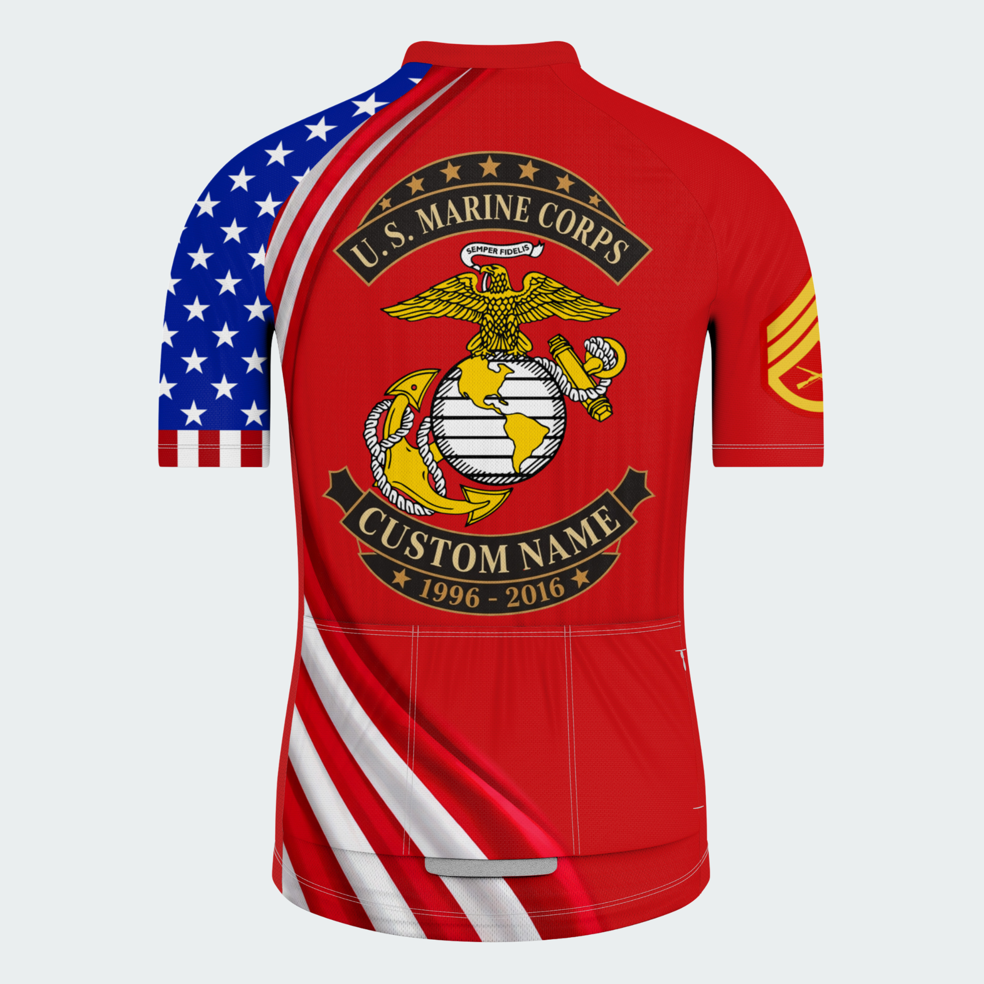 Men’s Personalized U.S. Marine Corps Veteran Cycling Jersey & Kit