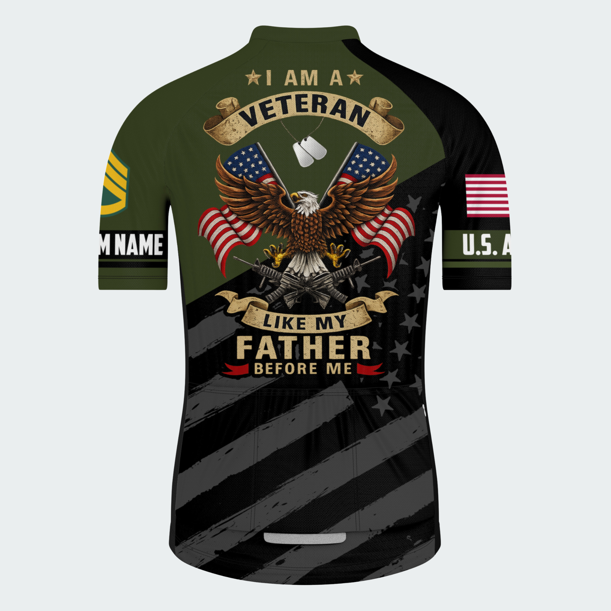 Men’s Personalized U.S. Army Veteran Legacy Cycling Jersey & Kit