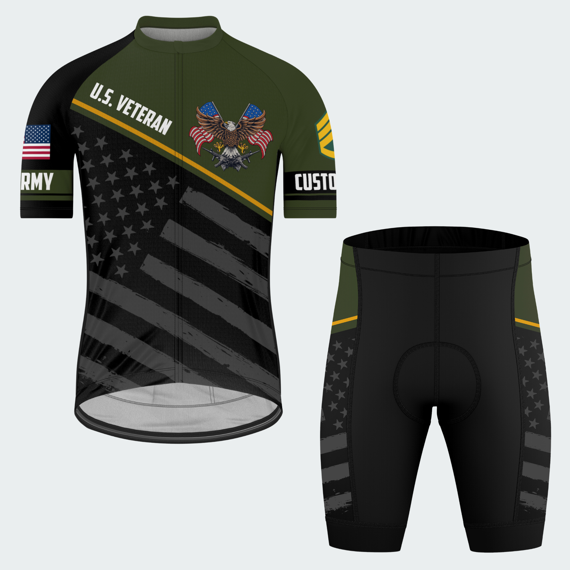 Men’s Personalized U.S. Army Veteran Legacy Cycling Jersey & Kit