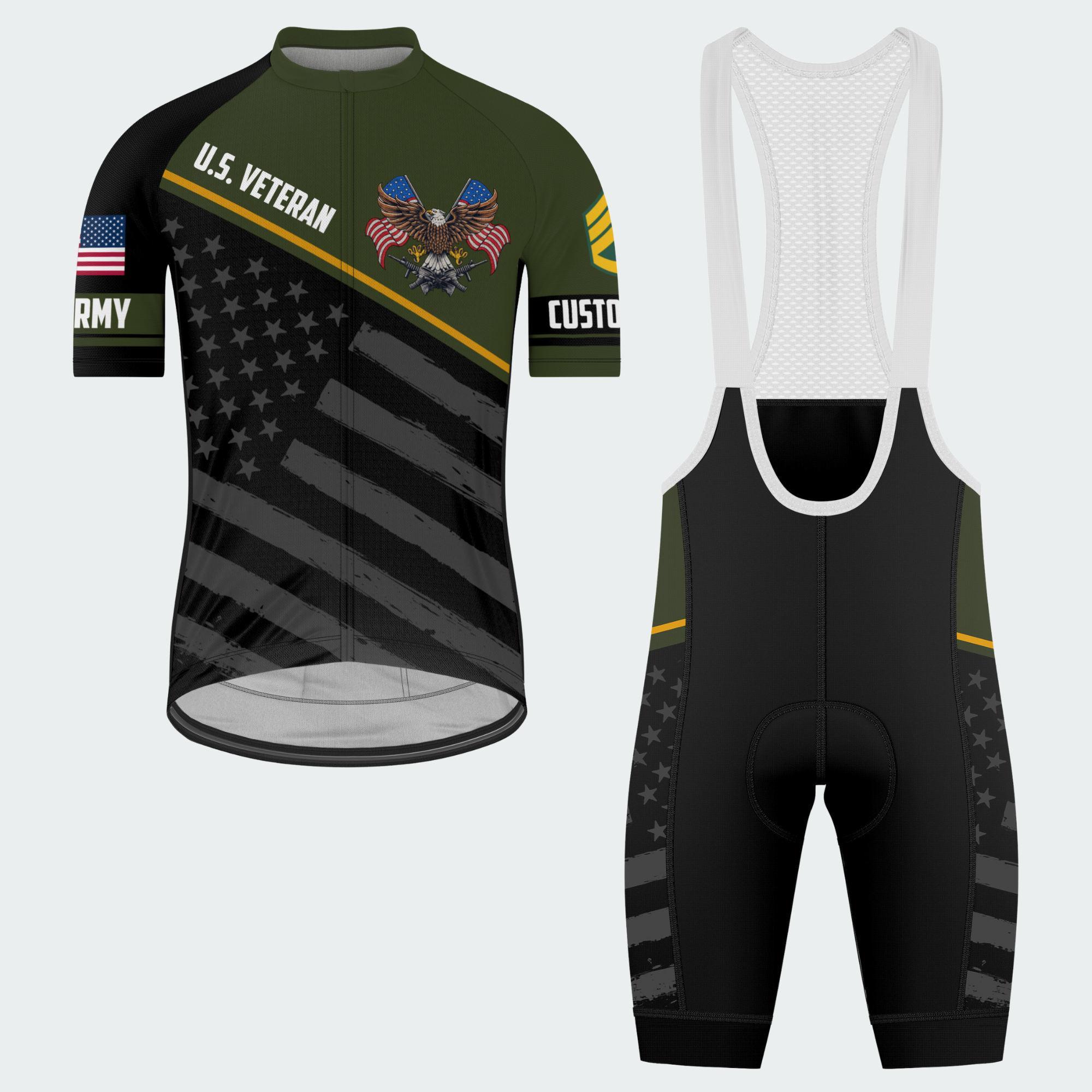 Men’s Personalized U.S. Army Veteran Legacy Cycling Jersey & Kit
