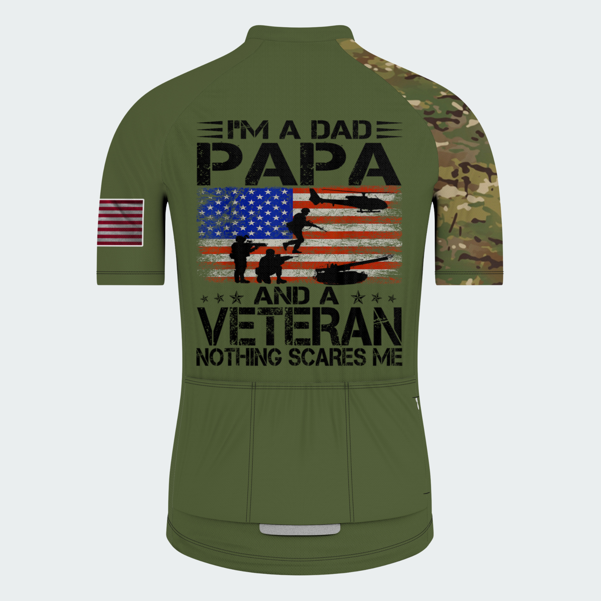 Men’s Personalized U.S. Army Veteran Dad Cycling Jersey & Kit