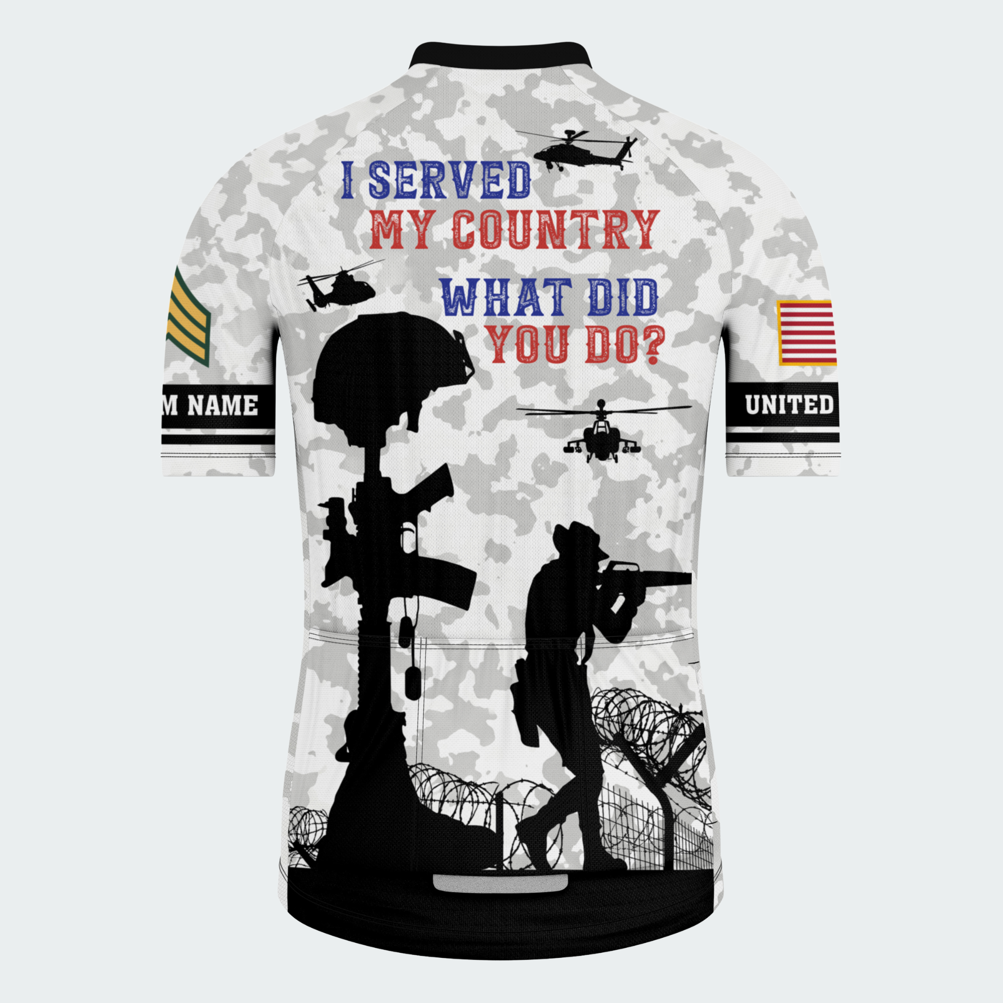 Men’s Veteran I Served My Country Cycling Jersey & Kit