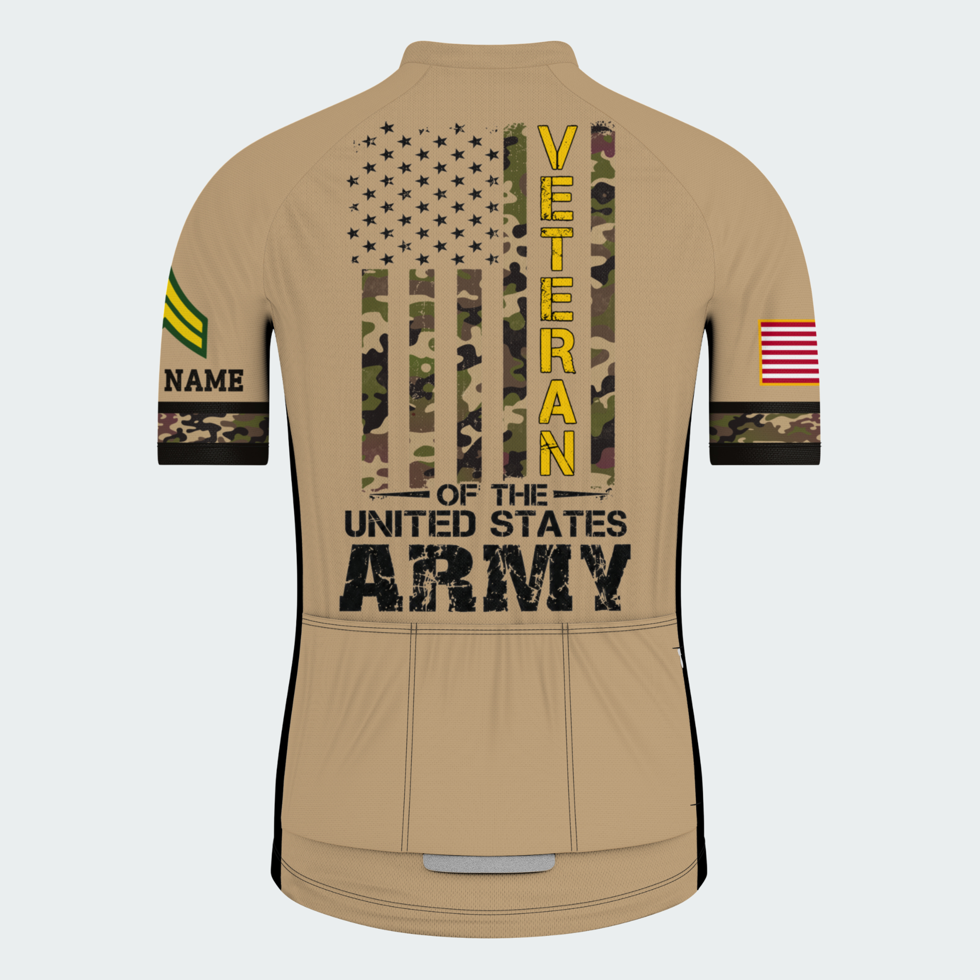 Men’s Personalized Army Veteran Pride Cycling Jersey & Kit