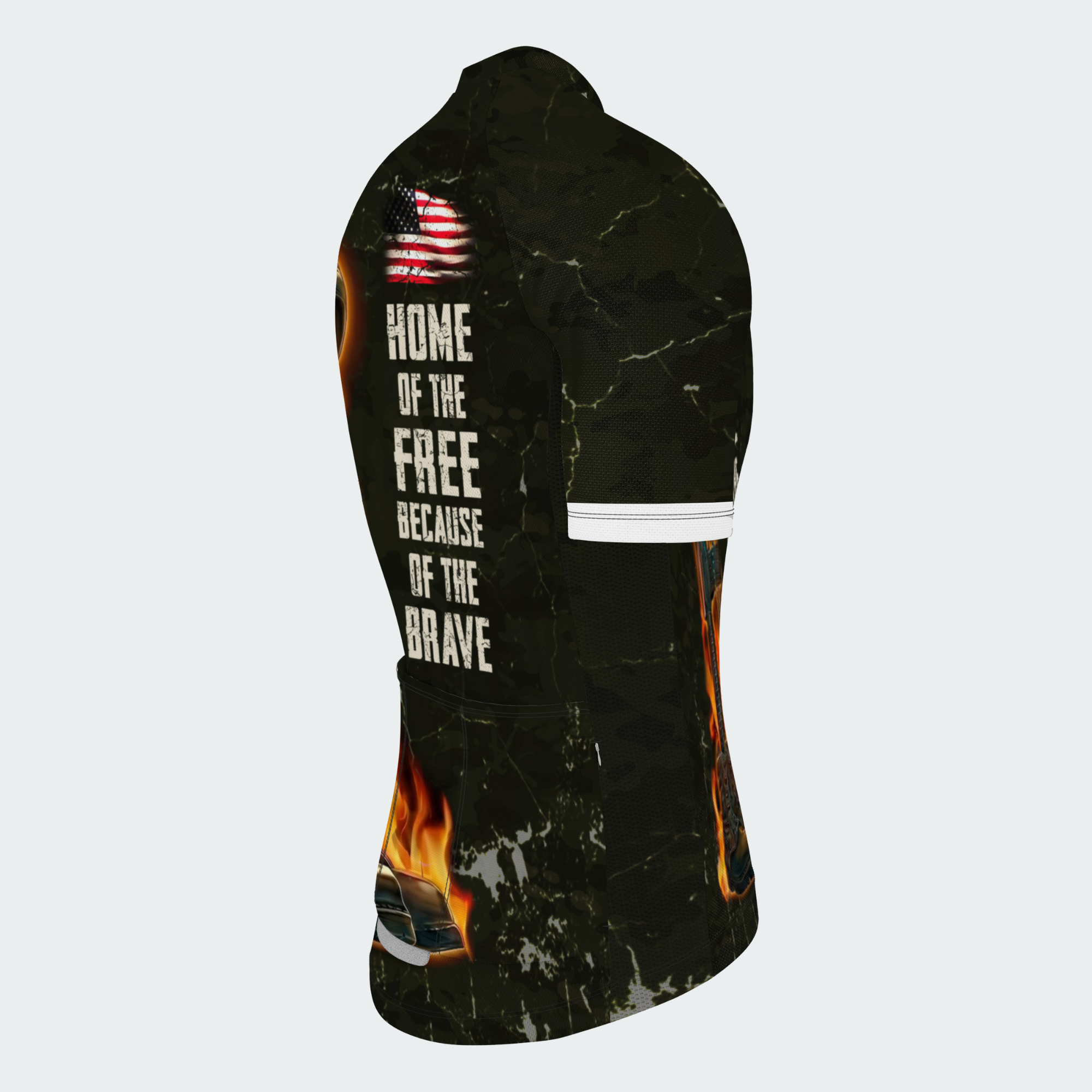 Men’s Fallen Soldier Tribute Cycling Jersey – Home of the Free