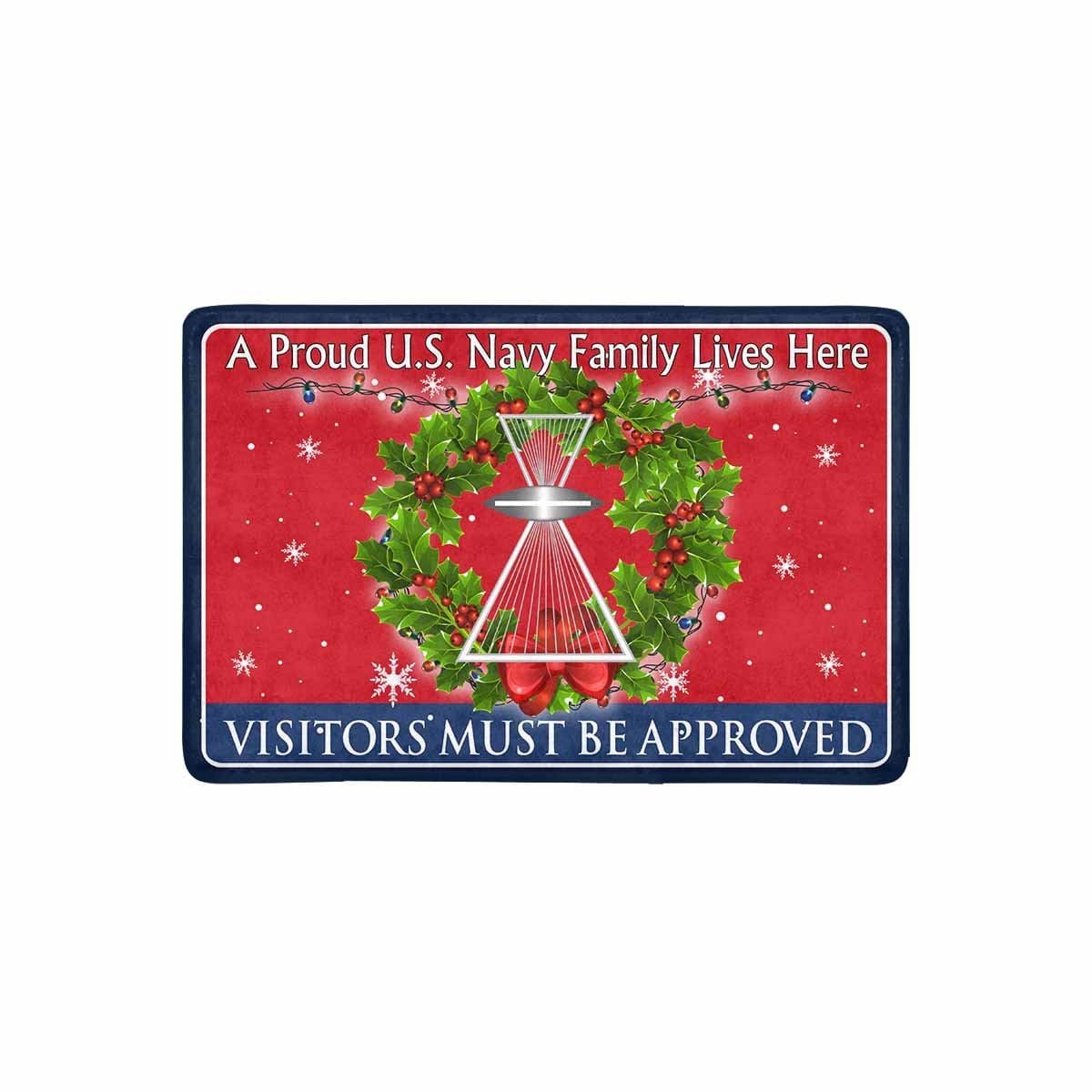 U.S Navy Aviation Photographer's Mate PH - Visitors must be approved - Christmas Doormat-Doormat-Navy-Rate-Veterans Nation
