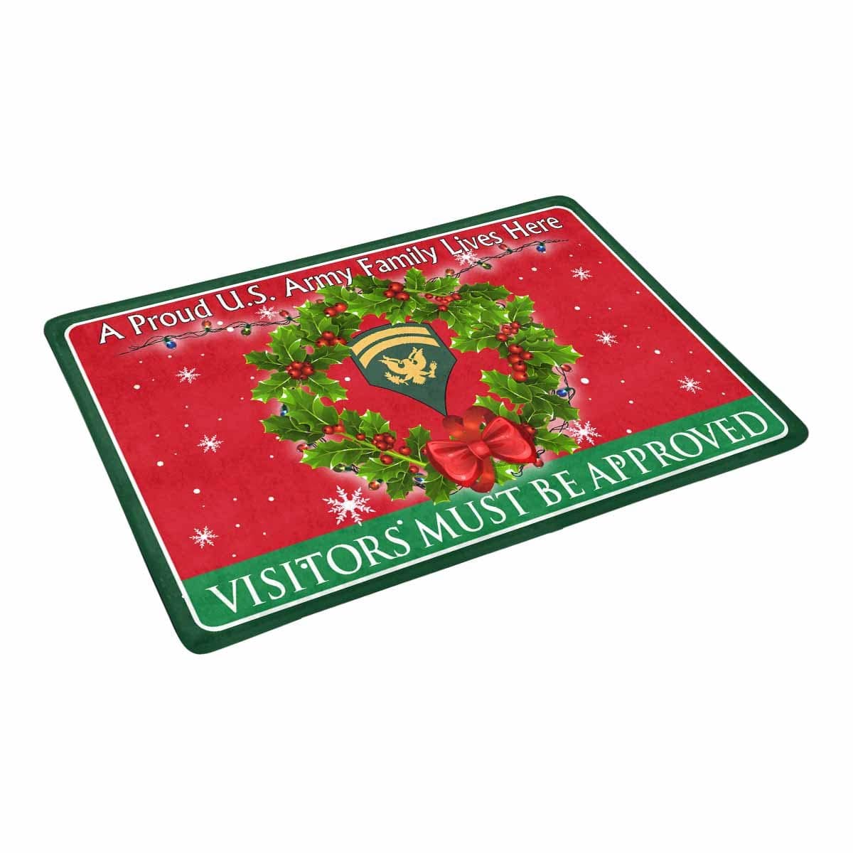 US Army E-6 SPC E6 Specialist Ranks - Visitors must be approved Christmas Doormat-Doormat-Army-Ranks-Veterans Nation