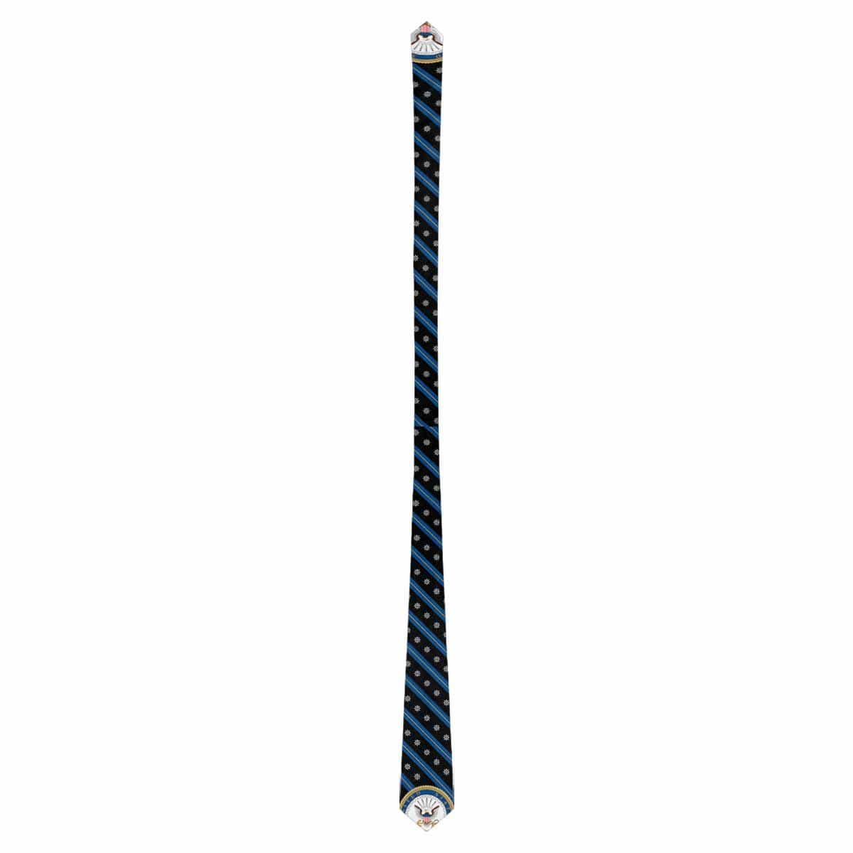 US Navy Quartermaster Navy QM Classic Necktie (Two Sides)-Necktie-Navvy-Rate-Veterans Nation