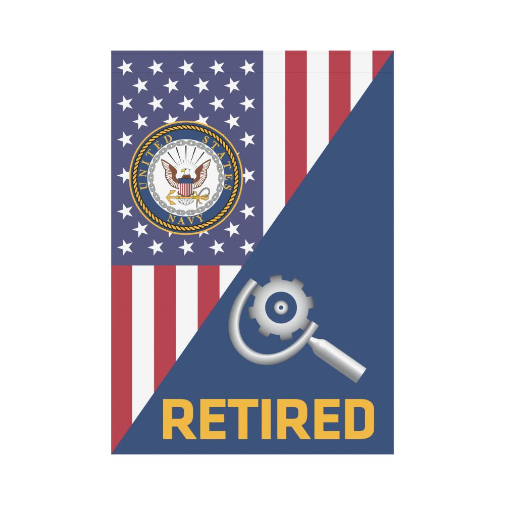 US Navy Machinery repairman Navy MR Retired House Flag 28 inches x 40 inches Twin-Side Printing-HouseFlag-Navy-Rate-Veterans Nation