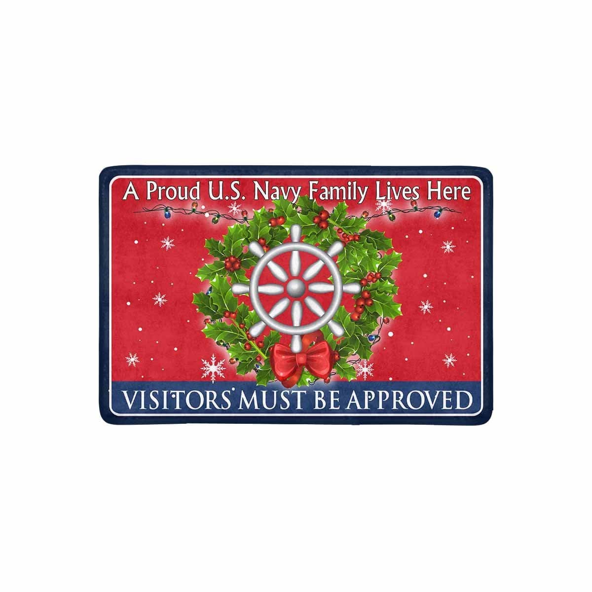 US Navy Quartermaster Navy QM - Visitors must be approved-Doormat-Navy-Rate-Veterans Nation