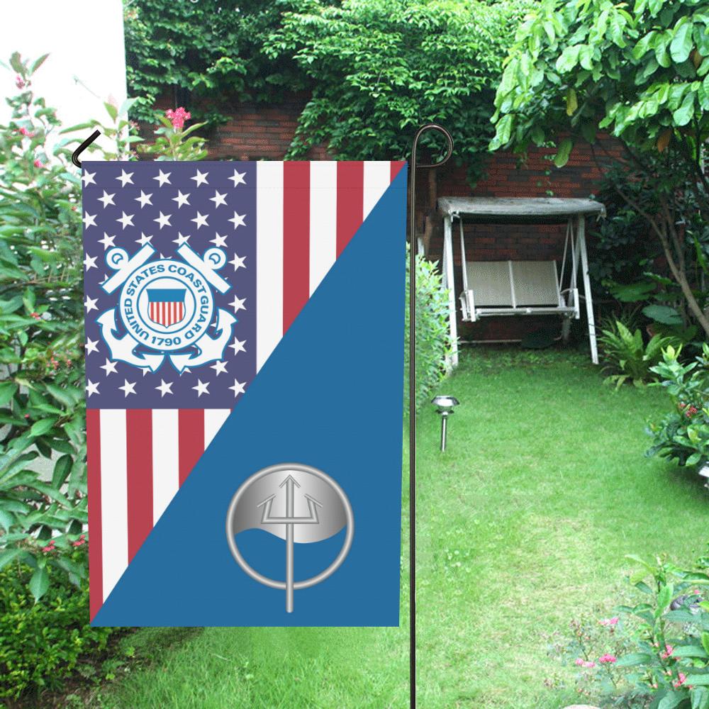 USCG MARINE SCIENCE TECHNICIAN MST Garden Flag/Yard Flag 12 inches x 18 inches-GDFlag-USCG-Rate-Veterans Nation