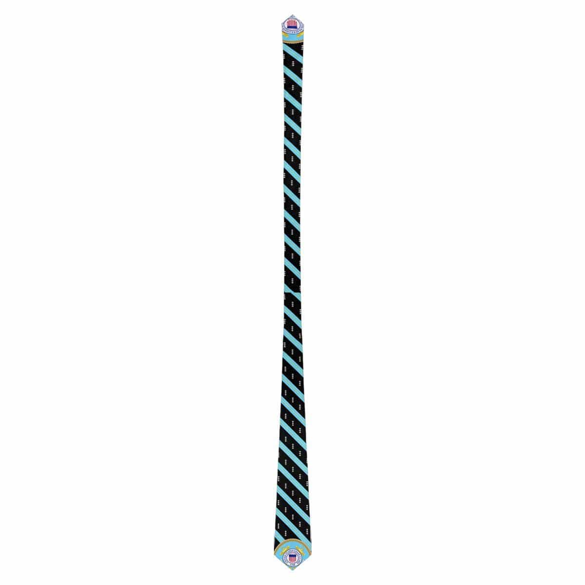 US COast Guard O-9 Officer Classic Necktie (Two Sides)-Necktie-USCG-Officer-Veterans Nation