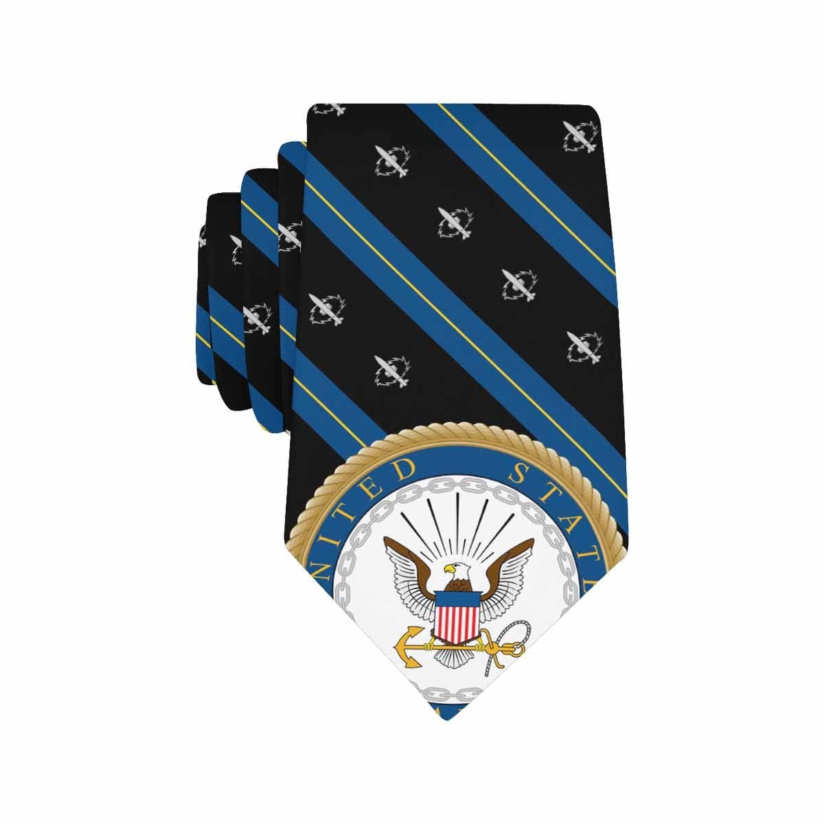 US Navy Missile Technician Navy MT Classic Necktie (Two Sides)-Necktie-Navvy-Rate-Veterans Nation