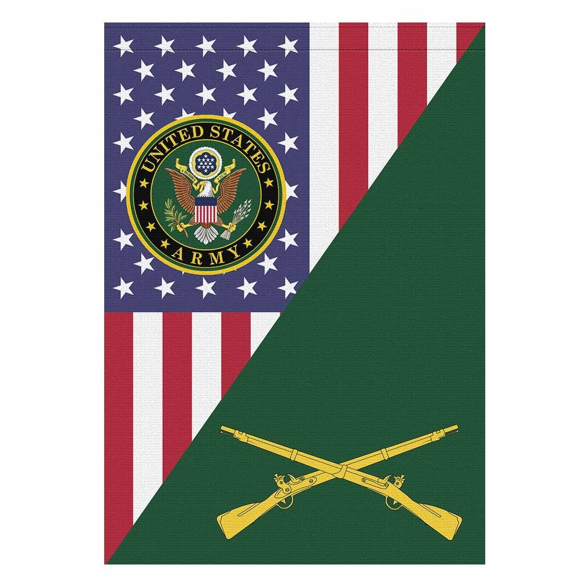 U.S. Army Infantry House Flag 28 Inch x 40 Inch Twin-Side Printing-HouseFlag-Army-Branch-Veterans Nation