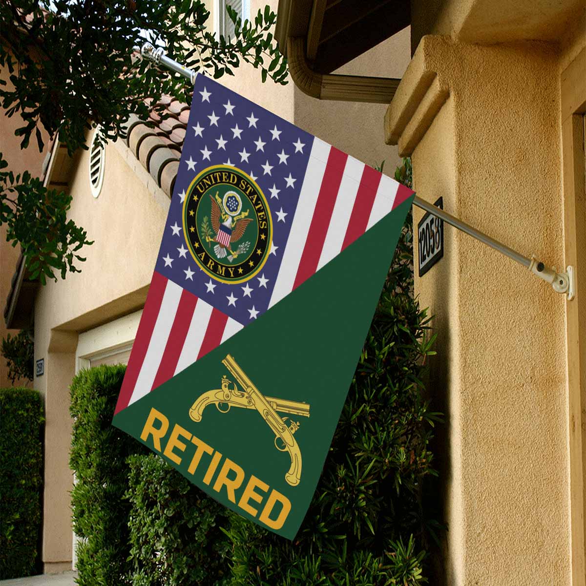U.S. Army Military Police Corps Retired House Flag 28 Inch x 40 Inch Twin-Side Printing-HouseFlag-Army-Branch-Veterans Nation