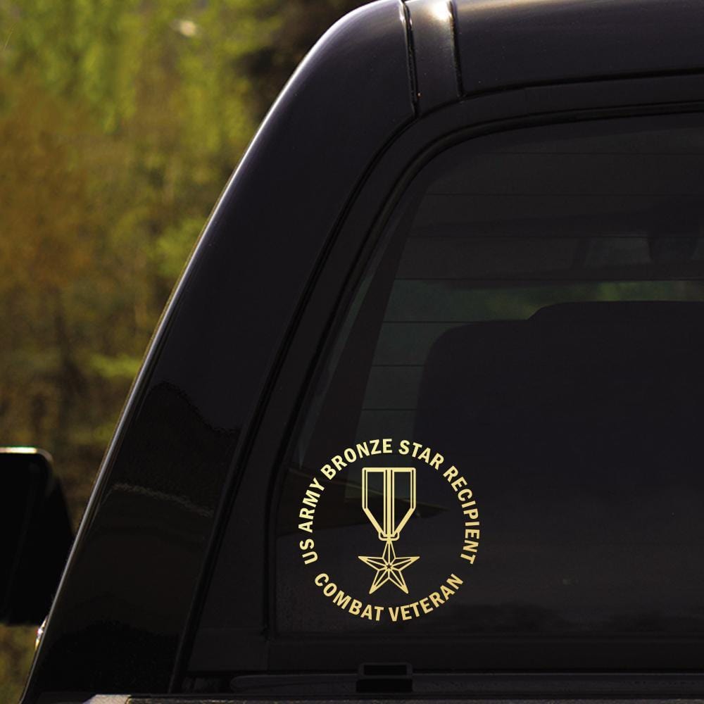 US Army Bronze Star Recipient - Special Forces Airborne - Security Agency - 3rd Infantry Division Clear Stickers-Decal-Army-CSIB-Veterans Nation