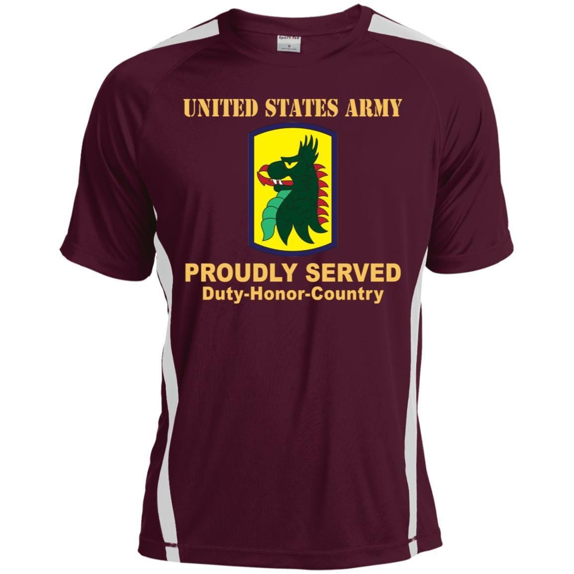 US ARMY 455TH CHEMICAL BRIGADE- Proudly Served T-Shirt On Front For Men-TShirt-Army-Veterans Nation