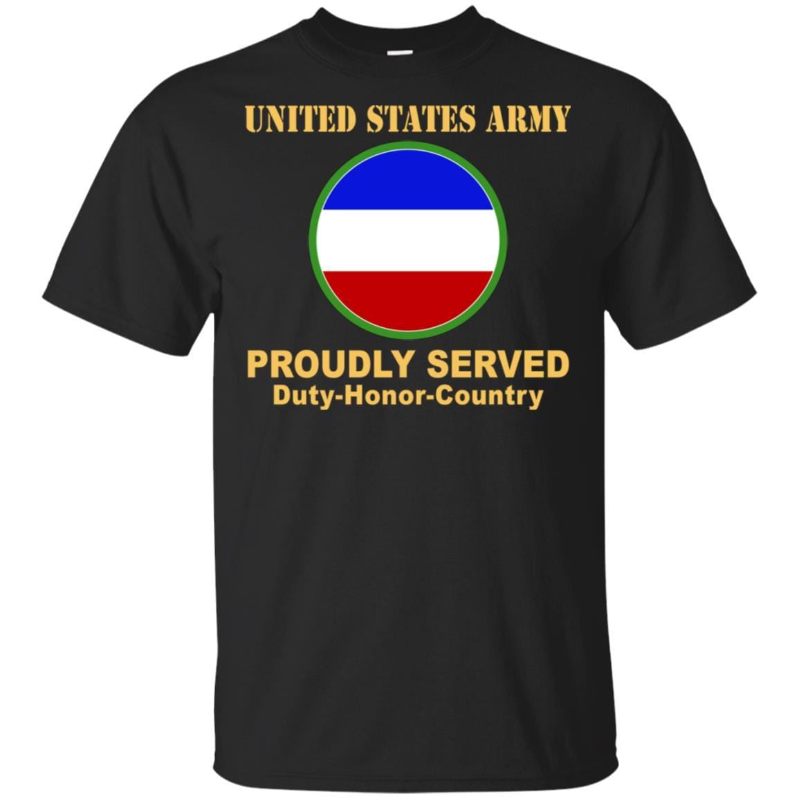 US ARMY CSIB FORCES COMMAND- Proudly Served T-Shirt On Front For Men-TShirt-Army-Veterans Nation