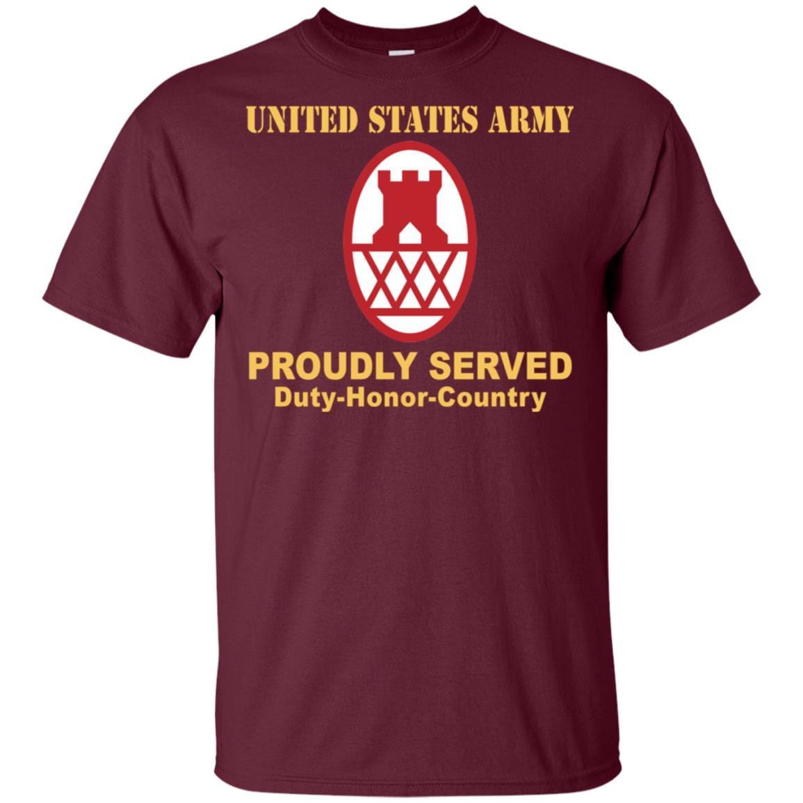 US ARMY 130TH MANEUVER ENHANCEMENT BRIGADE- Proudly Served T-Shirt On Front For Men-TShirt-Army-Veterans Nation