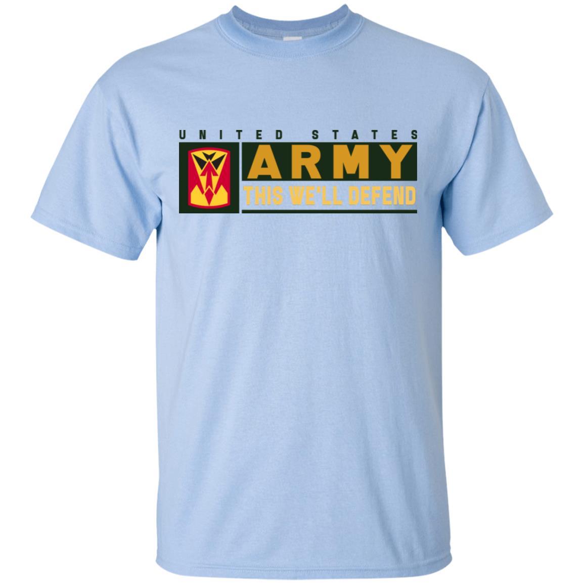 US Army 35TH AIR DEFENSE ARTILLERY BRIGADE CSIB- This We'll Defend T-Shirt On Front For Men-TShirt-Army-Veterans Nation