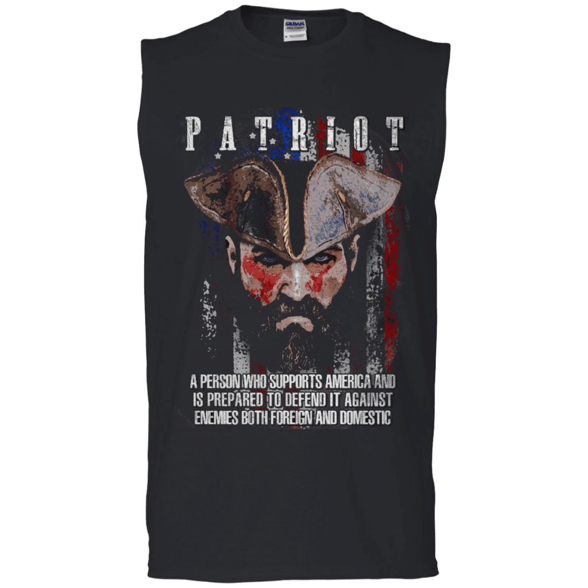 Military T-Shirt "Patriot Supports America"-TShirt-General-Veterans Nation