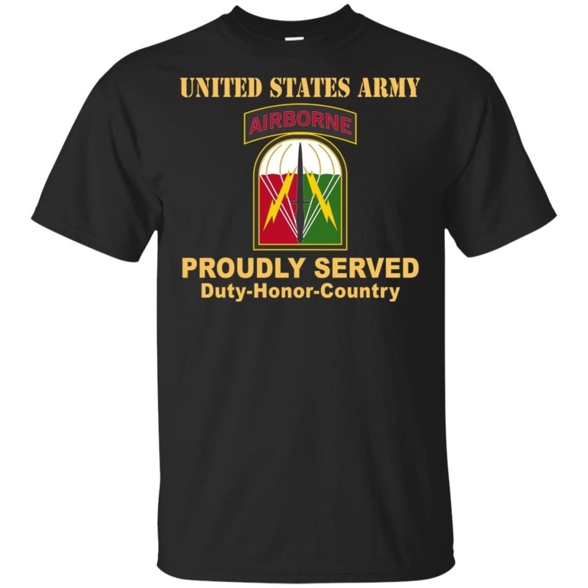 US ARMY 528 SUSTAINMENT BRIGADE- Proudly Served T-Shirt On Front For Men-TShirt-Army-Veterans Nation