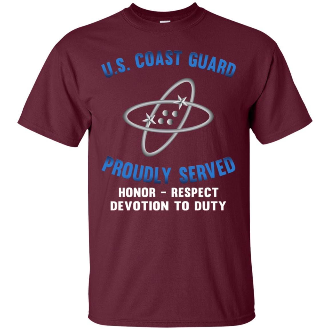 US Coast Guard Electronics Technician ET Logo Proudly Served T-Shirt For Men On Front-TShirt-USCG-Veterans Nation