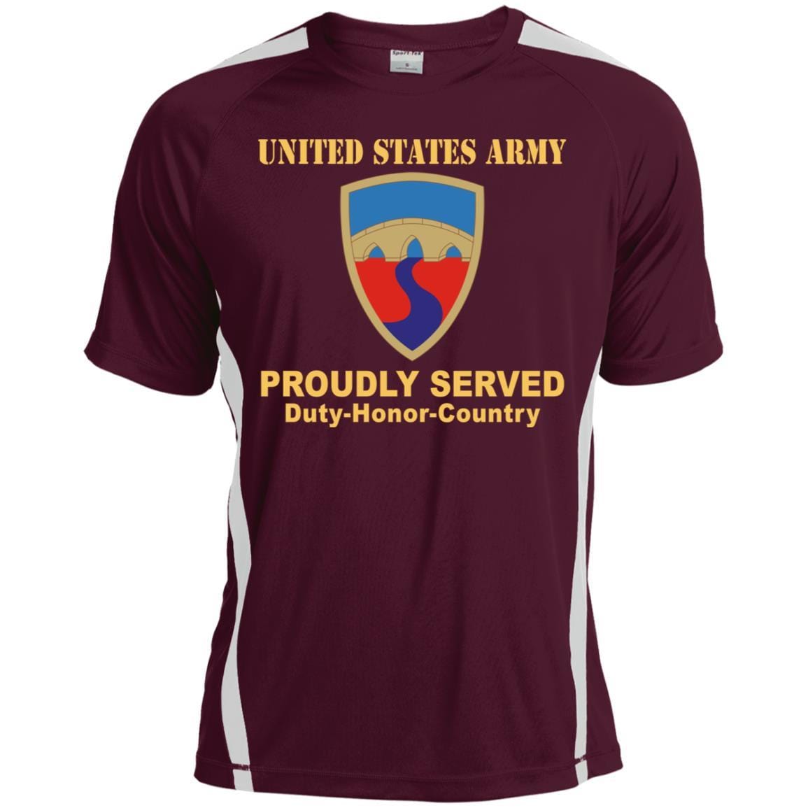 US ARMY 304TH SUSTAINMENT BRIGADE- Proudly Served T-Shirt On Front For Men-TShirt-Army-Veterans Nation