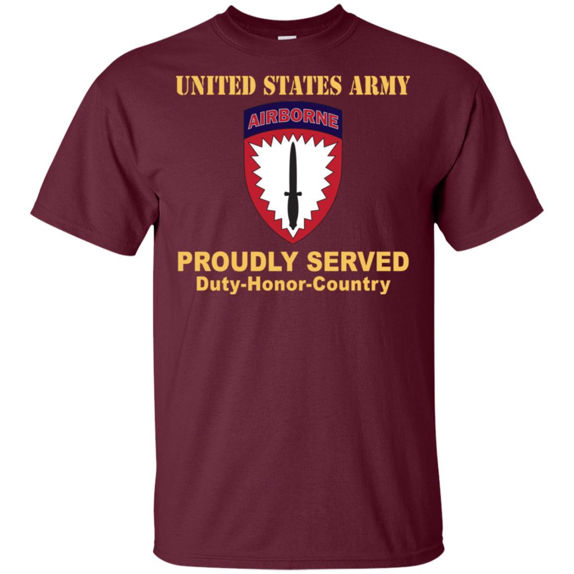 US ARMY SPECIAL OPERATIONS COMMAND EUROPE- Proudly Served T-Shirt On Front For Men-TShirt-Army-Veterans Nation
