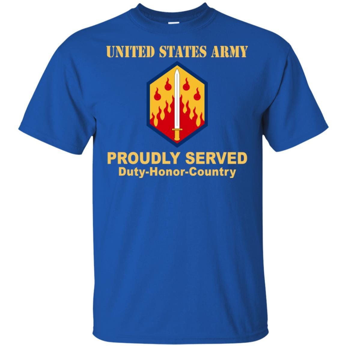 US ARMY 48TH CHEMICAL BRIGADE- Proudly Served T-Shirt On Front For Men-TShirt-Army-Veterans Nation