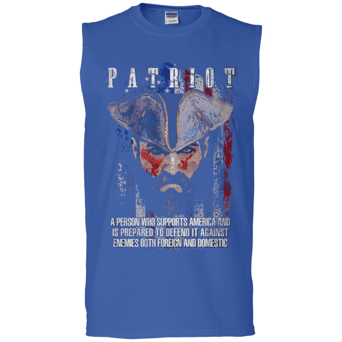 Military T-Shirt "Patriot Supports America"-TShirt-General-Veterans Nation