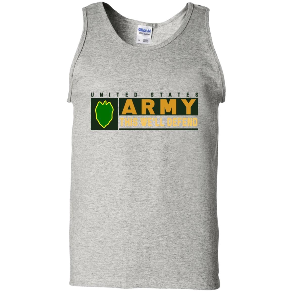 US Army 24th Infantry Division- This We'll Defend T-Shirt On Front For Men-TShirt-Army-Veterans Nation