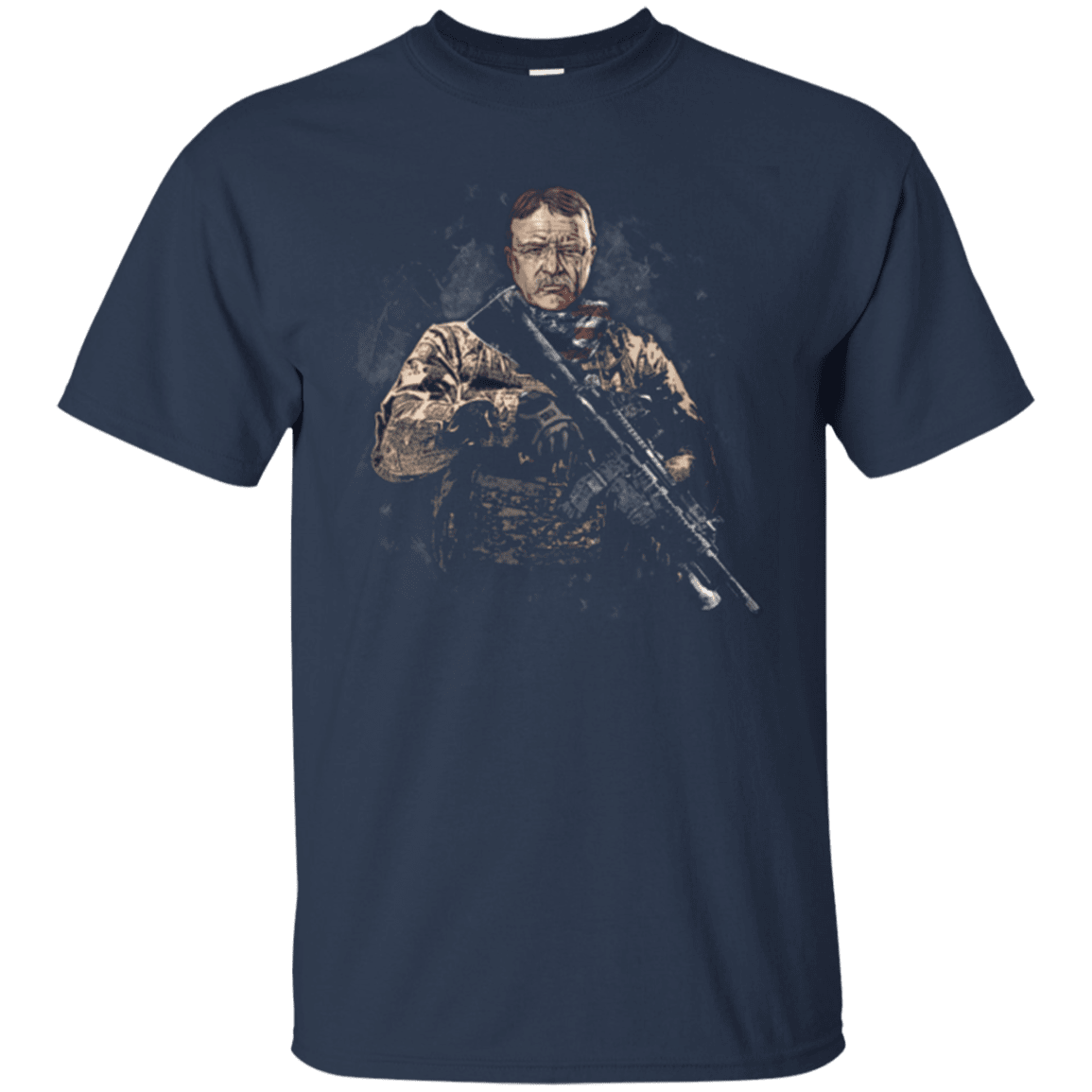 Military T-Shirt "Teddy Roosevelt Soldier Presidents"-TShirt-General-Veterans Nation