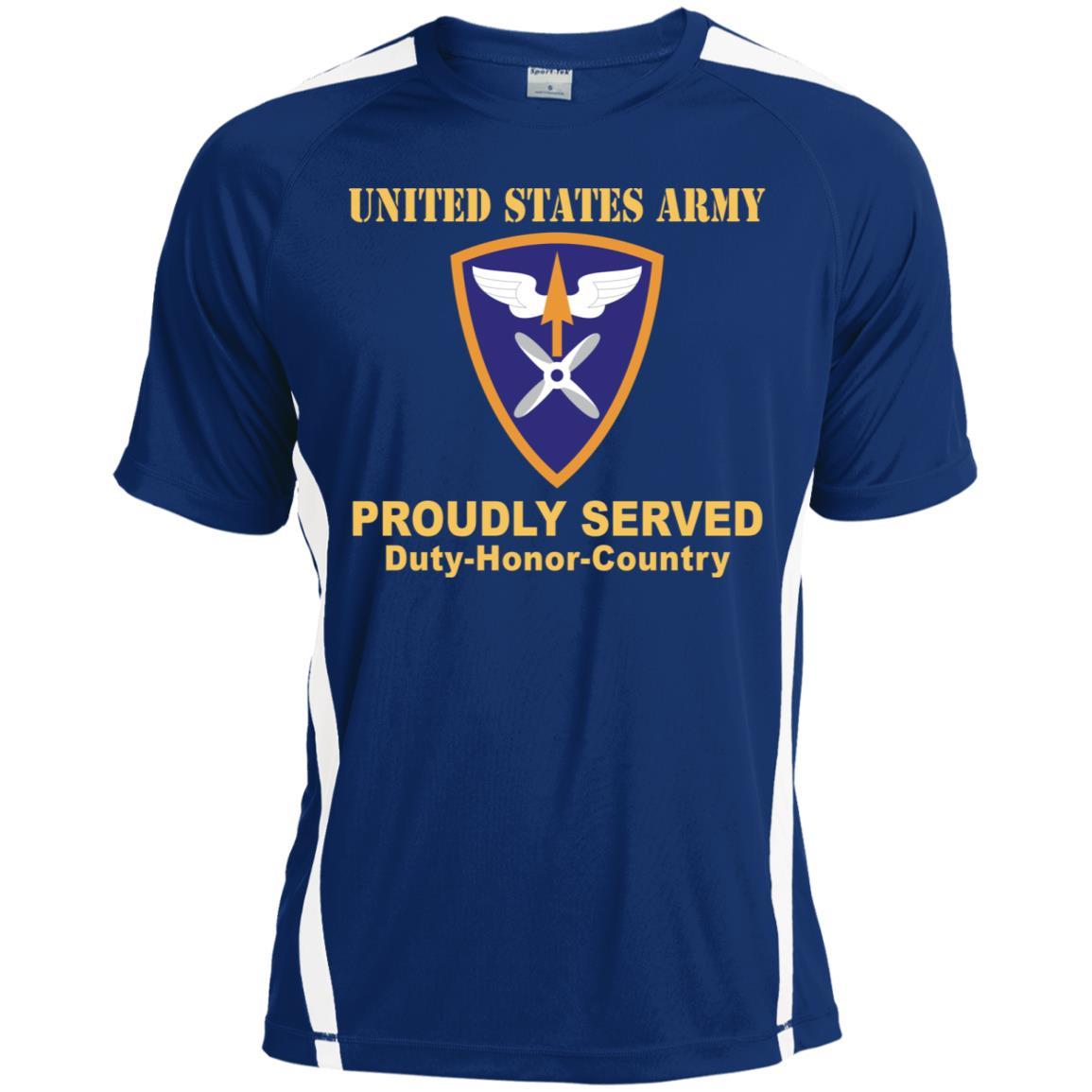 US ARMY 110TH AVIATION BRIGADE- Proudly Served T-Shirt On Front For Men-TShirt-Army-Veterans Nation