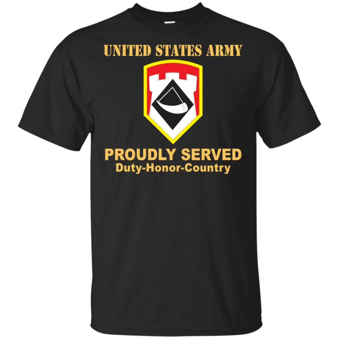 US ARMY 111TH ENGINEER BRIGADE- Proudly Served T-Shirt On Front For Men-TShirt-Army-Veterans Nation