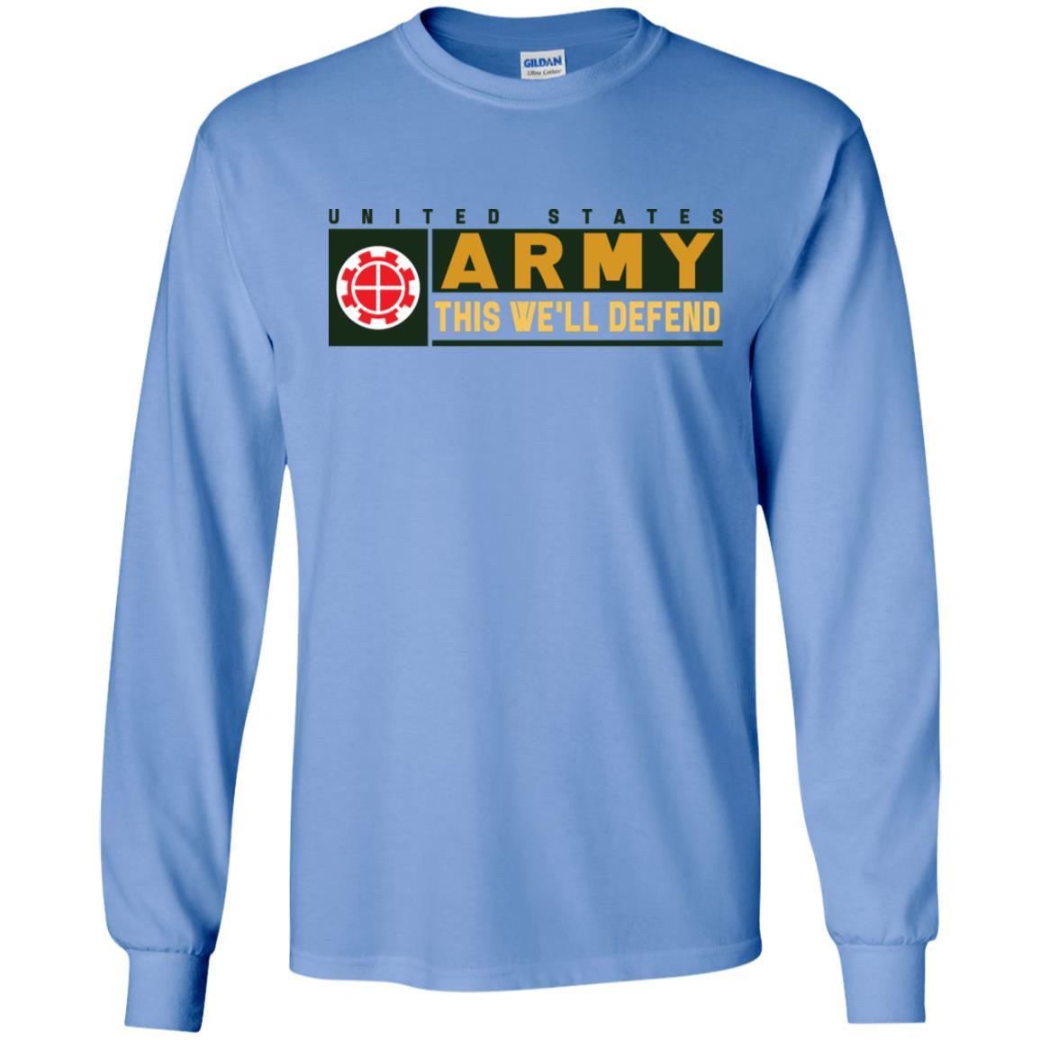 US Army 35TH ENGINEER BRIGADE- This We'll Defend T-Shirt On Front For Men-TShirt-Army-Veterans Nation