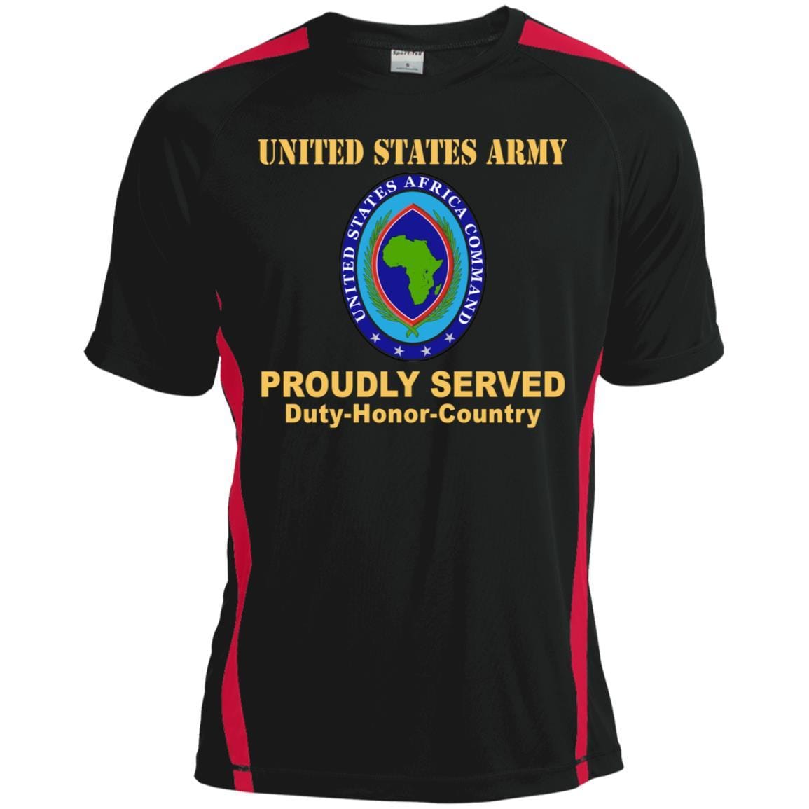 US ARMY AFRICA COMMAND- Proudly Served T-Shirt On Front For Men-TShirt-Army-Veterans Nation