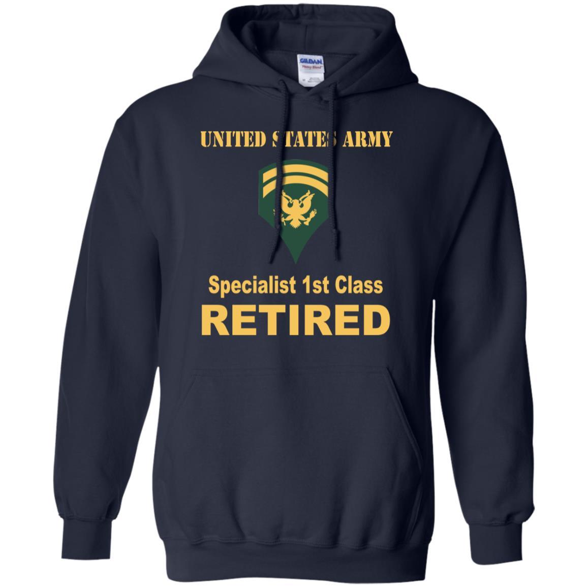 US Army E-6 SPC E6 Specialist Specialist 1st Class Reired Men T Shirt On Front-TShirt-Army-Veterans Nation