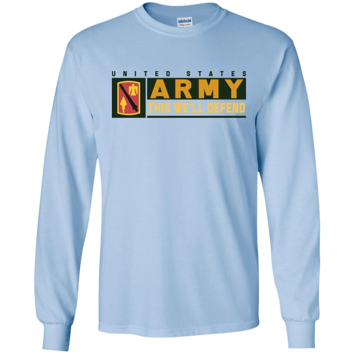 US Army 45 FIRES BRIGADE- This We'll Defend T-Shirt On Front For Men-TShirt-Army-Veterans Nation