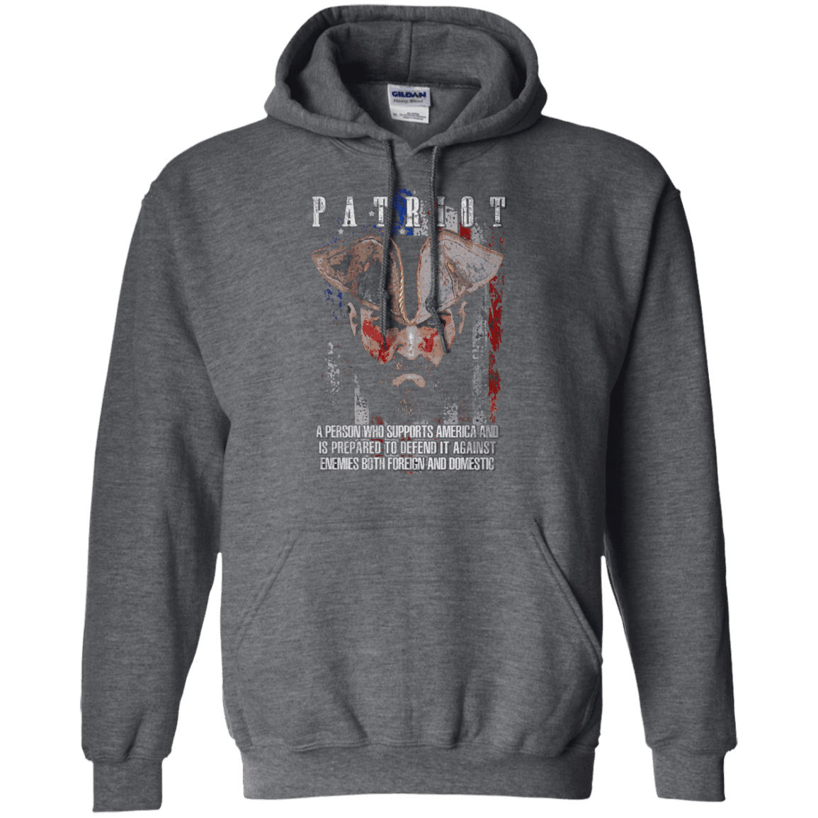 Military T-Shirt "Patriot Supports America"-TShirt-General-Veterans Nation