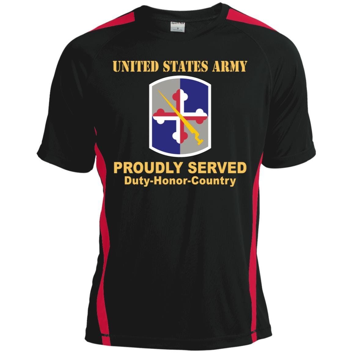 US ARMY 58TH EXPEDITIONARY MILITARY INTELLIGENCE BRIGADE - Proudly Served T-Shirt On Front For Men-TShirt-Army-Veterans Nation