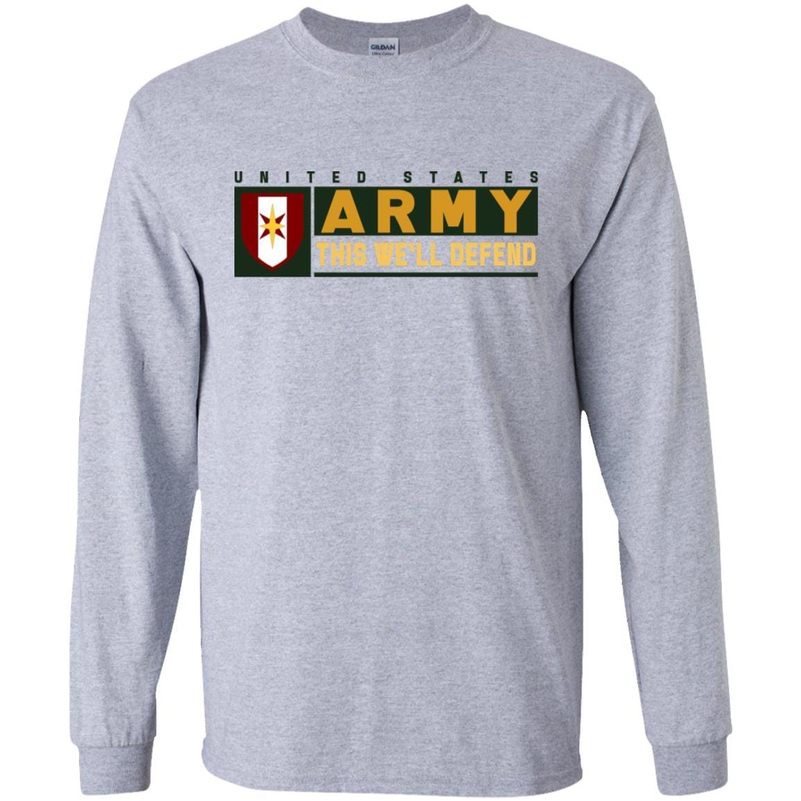 US Army 44 MEDICAL BRIGADE- This We'll Defend T-Shirt On Front For Men-TShirt-Army-Veterans Nation