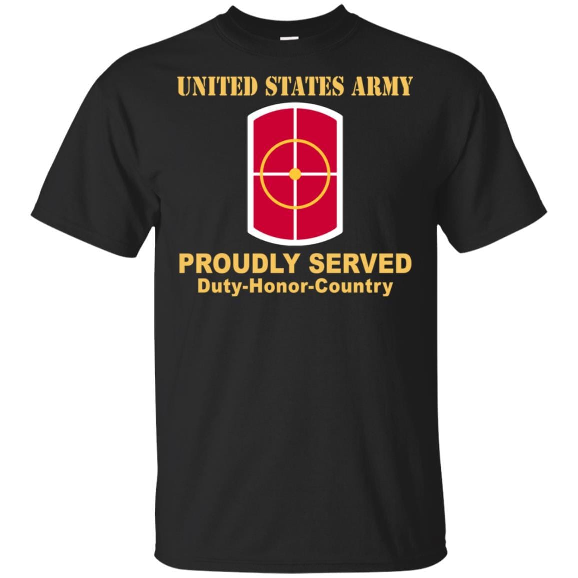 US ARMY 420TH ENGINEER BRIGADE- Proudly Served T-Shirt On Front For Men-TShirt-Army-Veterans Nation