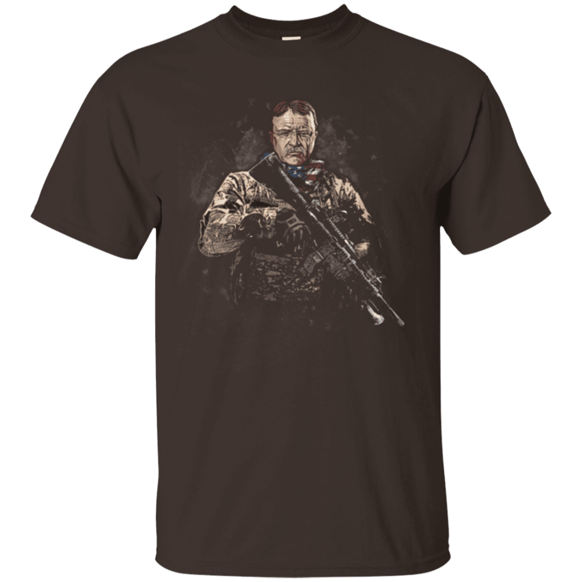 Military T-Shirt "Teddy Roosevelt Soldier Presidents"-TShirt-General-Veterans Nation