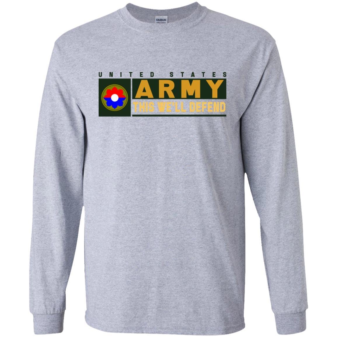 US Army 9th Infantry Division- This We'll Defend T-Shirt On Front For Men-TShirt-Army-Veterans Nation