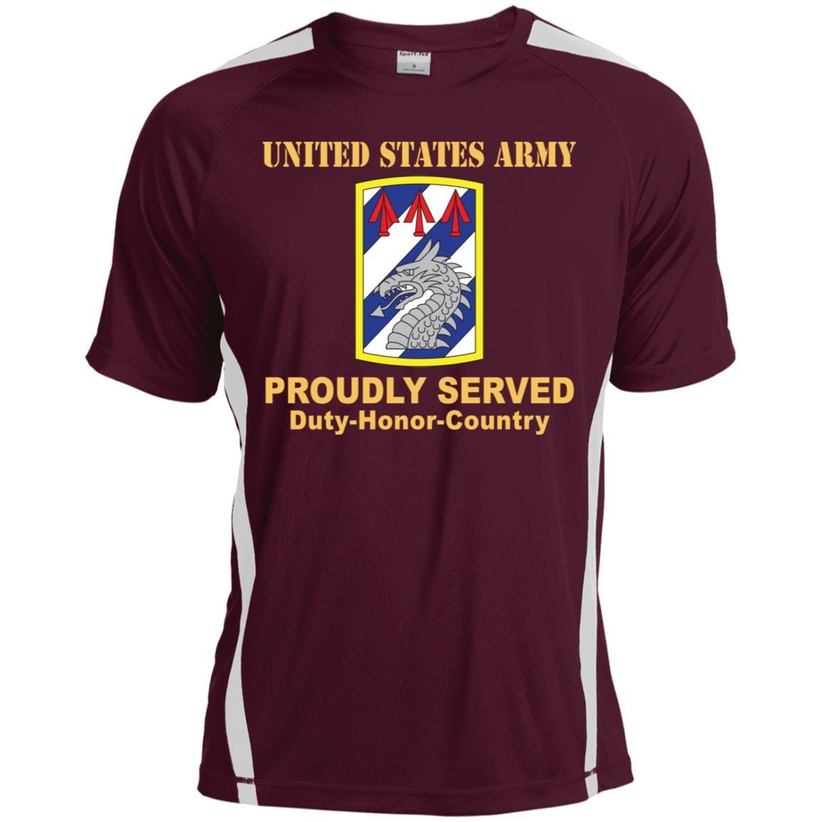US ARMY 3RD SUSTAINMENT BRIGADE- Proudly Served T-Shirt On Front For Men-TShirt-Army-Veterans Nation