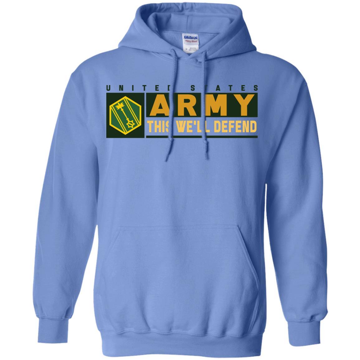 US Army 46TH MILITARY POLICE COMMAND- This We'll Defend T-Shirt On Front For Men-TShirt-Army-Veterans Nation